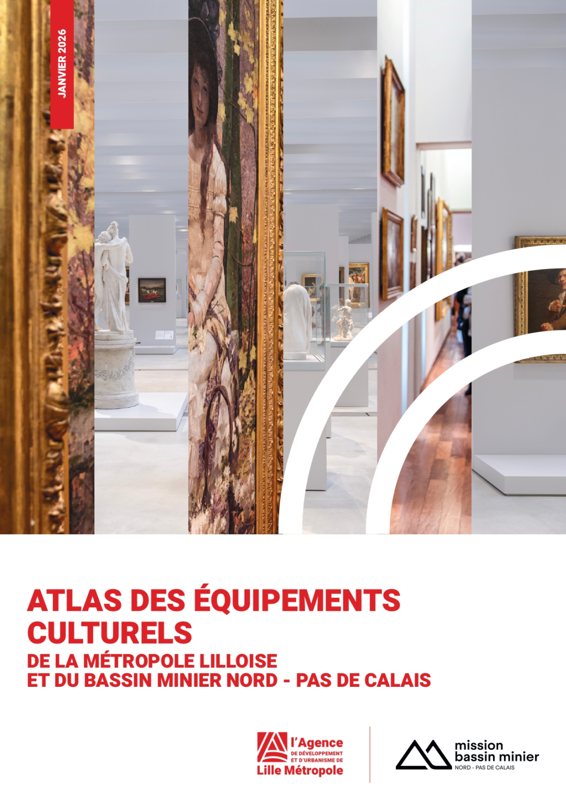 Couverture de l'Atlas des équipements culturels de la métropole lilloise et du Bassin minier Nord-Pas de Calais